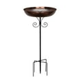 thumbnail image 2 of Vintage Wrought Iron Bird Bath with Stand, 31" Tall Outdoor Garden Decoration & Feeder, Large Water Bowl for Wild Birds - Adjustable Height, Durable & Easy to Clean Metal Birdbath, 2 of 8