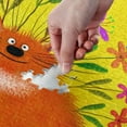 thumbnail image 5 of FREEAMG Orange Cat with Flowers 1000 Piece Jigsaw Puzzle, Wall Artwork Puzzle Games for Adults Teens 29.5" L X 19.7" W, 5 of 7