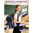 thumbnail image 5 of KKLDOGS 3PCS Backpack with Lunch Box Set, Cute Kawaii Bookbag Backpack Aesthetic Large Laptop Backpack for Friends and families, 5 of 8