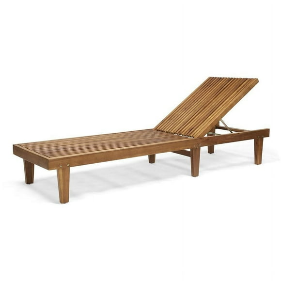 Noble House Chaise Longue en Bois d'Extérieur Teck