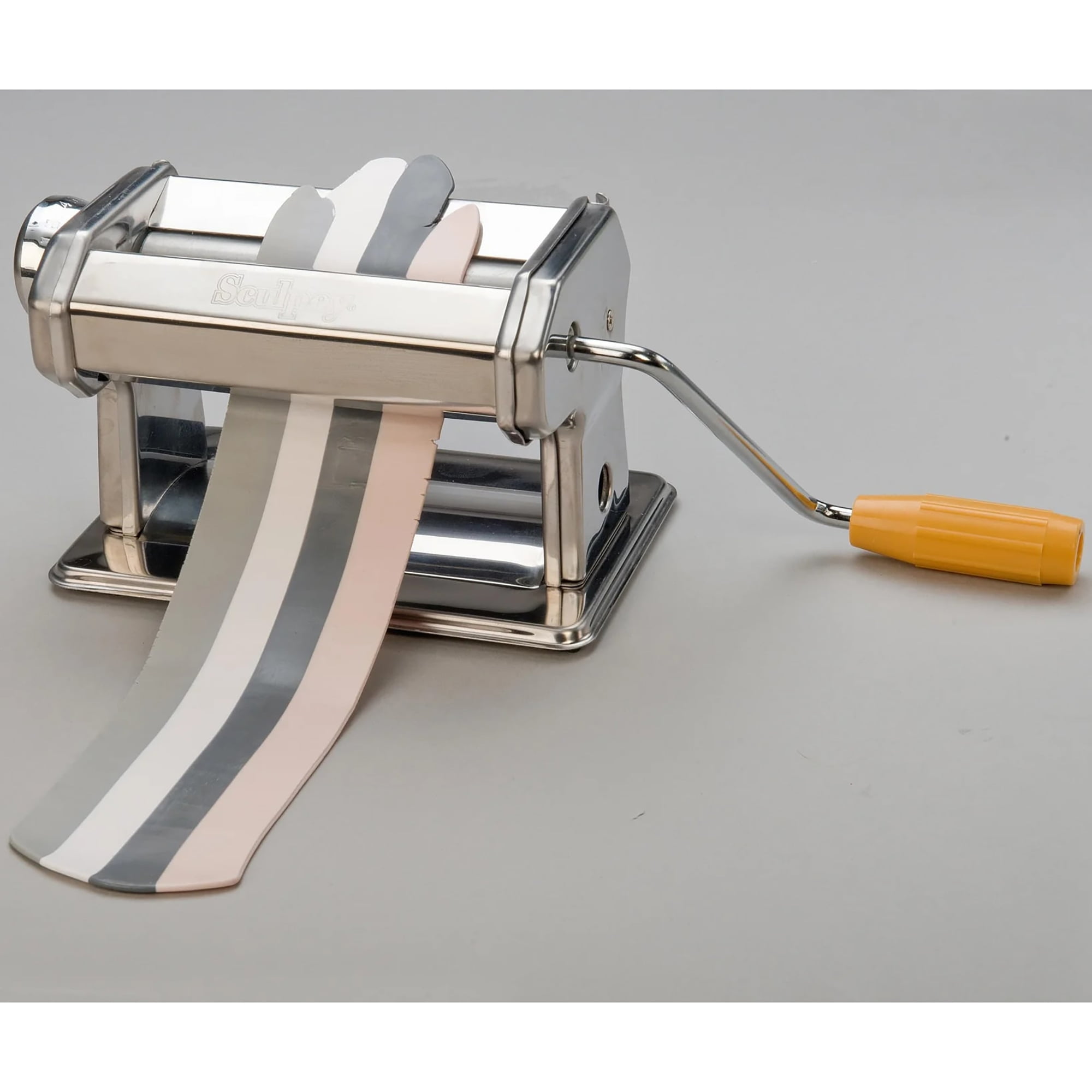 Sculpey: Clay Conditioning Machine - Pasta Machine, Clay Tool, 9 Thickness Settings, Crank Handle, stainless-steel, Arts & Crafts Supplies