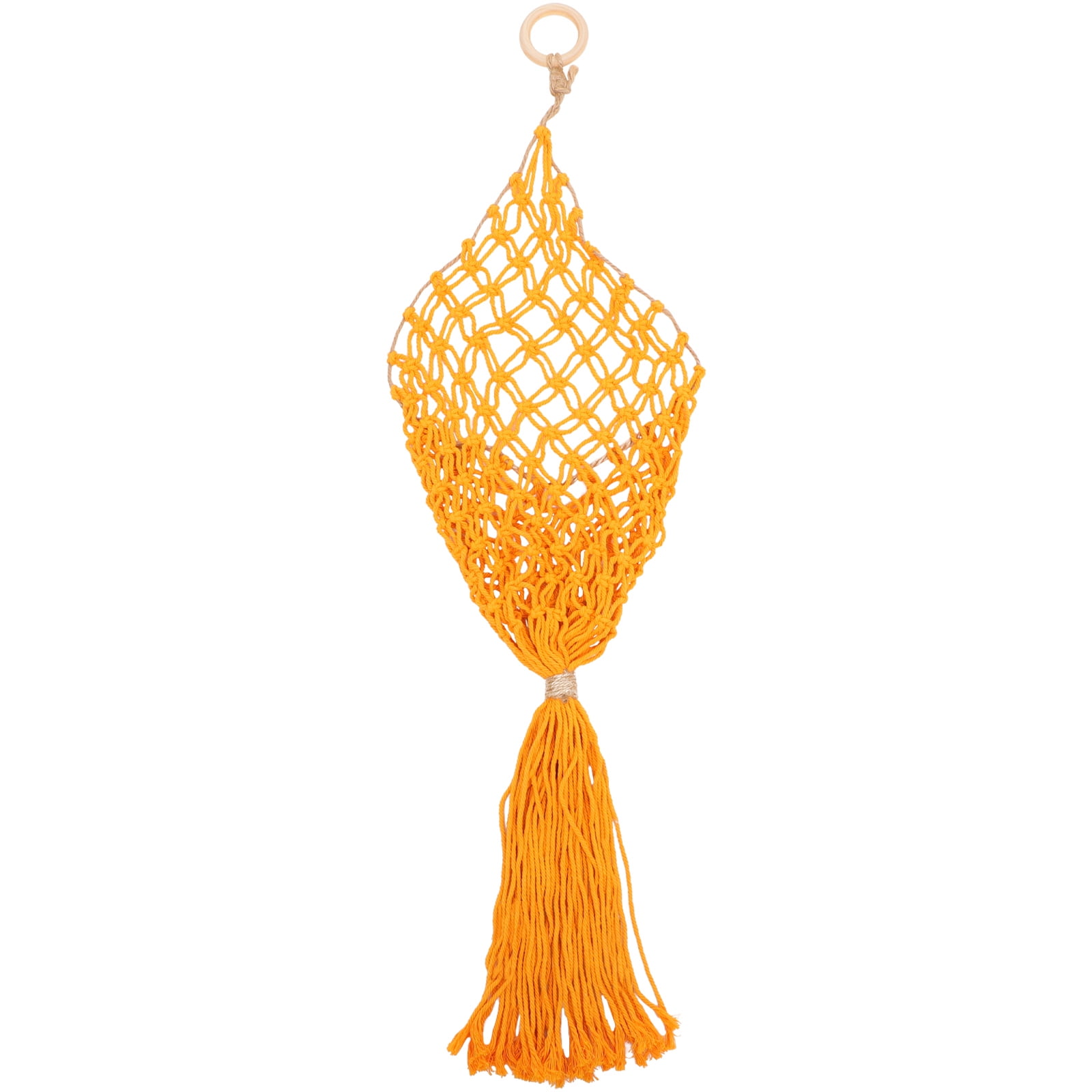 NUOLUX Macrame Fruit Hanging Bag Macrame Fruit Basket Macrame Fruit ...