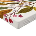 thumbnail image 2 of Ambesonne Watercolor Fitted Sheet, Birds on a Branch, Twin XL Size, Purple Fern Green, 2 of 3