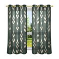thumbnail image 6 of Yayeee Window Curtains Set of 2 for Living Room Light Filtering 63"x52", Green Plants, 6 of 7
