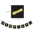 thumbnail image 2 of TABLZONE Graduate Party Banner Paper Hanging Decor Black with Unique Im Done Printing, 2 of 7