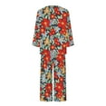 thumbnail image 5 of Tenues Deux Pièces Grande Taille pour Femmes 2 Pcs Ensemble de Pyjama Confortable à Manches Longues et Col Rond pour la Maison Ensemble de Sport pour Femmes 2 Pcs en Liquidation, 5 of 5
