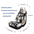 thumbnail image 4 of Naloa Colors Cats Car Seat Covers 2PCs Front Car Seat Covers Universal fit for Most Cars SUVs and Trucks - 2 PCS, 4 of 5