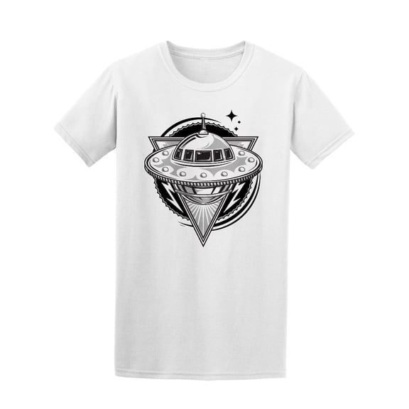 Flying Ufo Design Tee Men's -Image by Shutterstock
