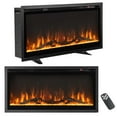 thumbnail image 1 of Costway 36" Electric Fireplace Recessed Wall Mounted Freestanding with Remote Control, 1 of 10