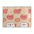 thumbnail image 3 of Cat Mugs and Donuts 80''x58'' Extra Large Plush Memory Foam Rug, Soft, Absorbent, Non Slip, 3 of 7