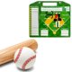 thumbnail image 1 of Tablero Magnético Alineación Béisbol Accesorios Entrenamiento Borrado en Seco, 1 of 9