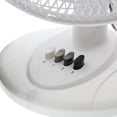 thumbnail image 3 of Comfort Zone Ventilateur de Table Oscillant Réglable 12 Pouces 3 Vitesses, Blanc, 3 of 8