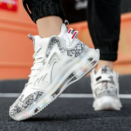 

Men‘s Air Cushion Shoes Graffiti Printed Outdoor Sports Running Shoes