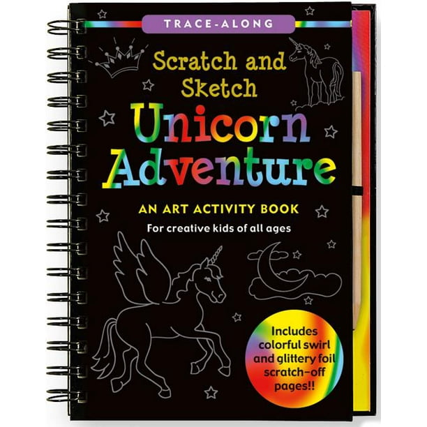 Scratch & Sketch Unicorn Adventure : An Art Activity Book for Creative