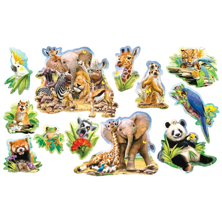 Cra-Z-Art Multi-Shaped 500-Piece Jungle Selfies Jigsaw Puzzle