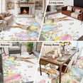 thumbnail image 6 of Easter Area Rugs Collection 6'x9', Spring Rabbit Colorful Eggs Budding Florals Leaf Non Slip Indoor Rectangle Throw Runner Rug Floor Mat Carpet for Living Room Dining Table Bedroom Nursery, 6 of 9