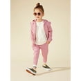 thumbnail image 3 of Little Star Organic Toddler Girl 2Pc Full Zip Hoodie & Slim Jogger Set, Size 12M-5T, 3 of 10