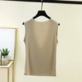 thumbnail image 6 of Jerdar Women's Cowl Neck Draped Cap Sleeve Solid Tank Top Lightweight Summer Casual Tops L, 6 of 8