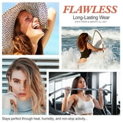 TLM Flawless Colour Changing Warm Skin Tone Foundation Makeup with Foundation Brush Makeup Brush,Long Lasting Waterproof Lightweight Liquid Foundation