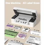 Labeer Bluetooth Thermal Shipping Label Printer, Wireless 4x6 Printer White