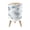 Color 1, variant on Small Trash Can with Lid Watercolor Floral Shades Blue Grey Leaves 1.8 Gallon Dog Proof Trash Can Round Garbage Can Waste Bin Wastebasket for Bathroom Bedroom Living Room