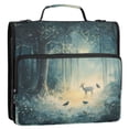thumbnail image 5 of FORMRS Zipper Binder with Shoulder Strap 2-inch Ring 500 Sheet Capacity File Bag, Night Forest Scene, 5 of 5
