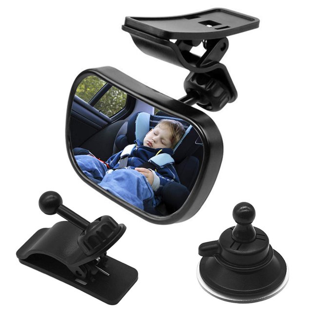 Espejo retrovisor para automóvil Rotación de 360 ° con soporte---- Sincero Electrónica