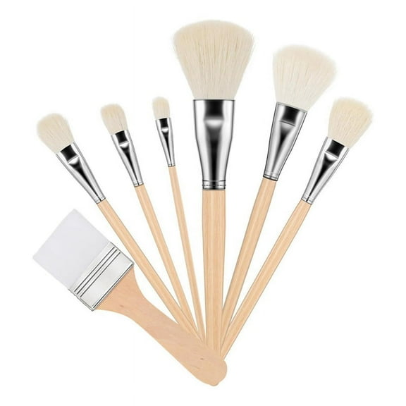 7 Pcs Mop Brush for Acrylic Painting Gilding Versatile Brushes Assorted Size Paint Set