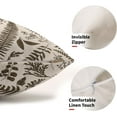 thumbnail image 4 of Brown Leaf Plant Lumbar Pillow Covers 12X20 Inch Set of 2 Tropical Fern Herbs Botanical Leaves Floral Decorative Pillow Cases Vintage Cushion Case Farmhouse Home Decor for Couch Sofa Outdoor, 4 of 6