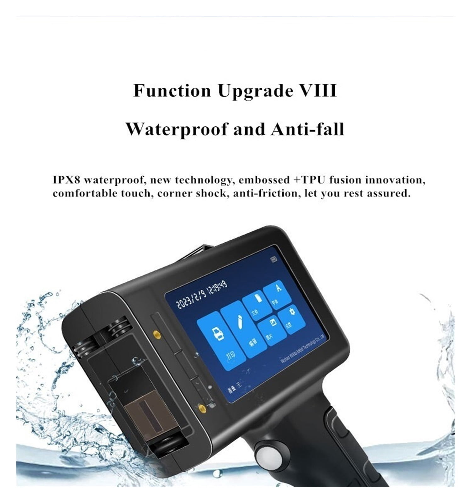 12.7mm Online Variable Batch Code Numbering Label Portable Handheld Printer, Smart Thermal Inkjet Printer ,Versatile Surface Compatibility