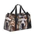thumbnail image 2 of Balery Realistic Cute Puppy Bolsa de Gimnasio para Mujeres, Bolsa de Viaje con Bolsillo Húmedo, Bolsa de Fin de Semana para Mujeres, Bolsa de Viaje Resistente al Agua, 2 of 7