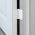 thumbnail image 3 of Design House 6-Pack 4" H x .25" Radius Butterfly Interior/Exterior Door Hinges, White, 3 of 12