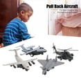 thumbnail image 4 of 4pcs Pull Back Airplane Toy, Alloy Simulated Aircraft Plane Model Decoration Sportinggoods Animal Model Figures for Birthday Gift [Coating], 4 of 8