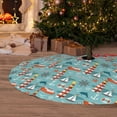 thumbnail image 6 of Sikiie Sea Lighthouse 30-48 inches {designName} Print Christmas Tree Skirt Snowman Xmas Tree Skirt with Edge Christmas Decorations for Holiday Party36", 6 of 7