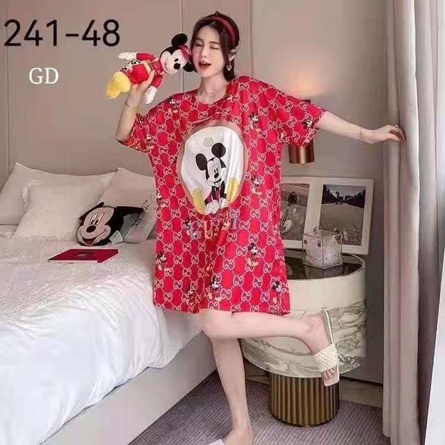 1 PCS LADIES CARTOON NIGHTDRESS / BAJU TIDUR PEREMPUAN