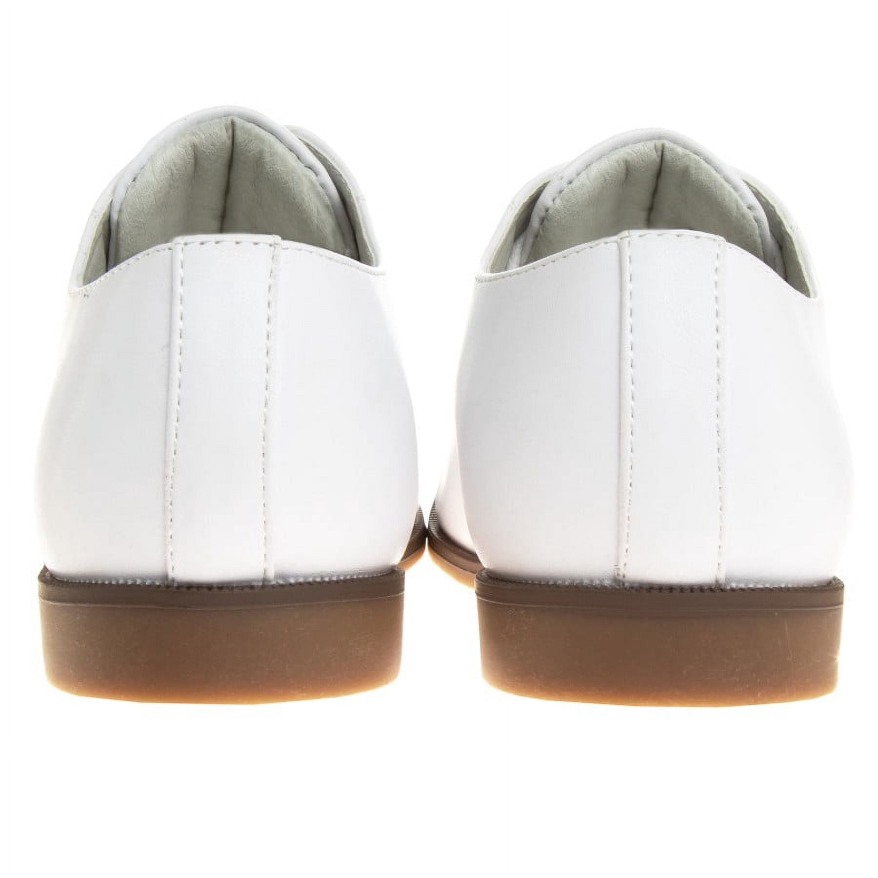 Josmo Boys Little Kids Classic Dress Shoes with Lace Up Closure, White, 2.5