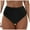 Black, variant on TTUHYWXI Women's High Waisted Bikini Bottom Tummy Control Ruched Vacation Beach Bathing Suit Swim Bottom (Pink, XL)
