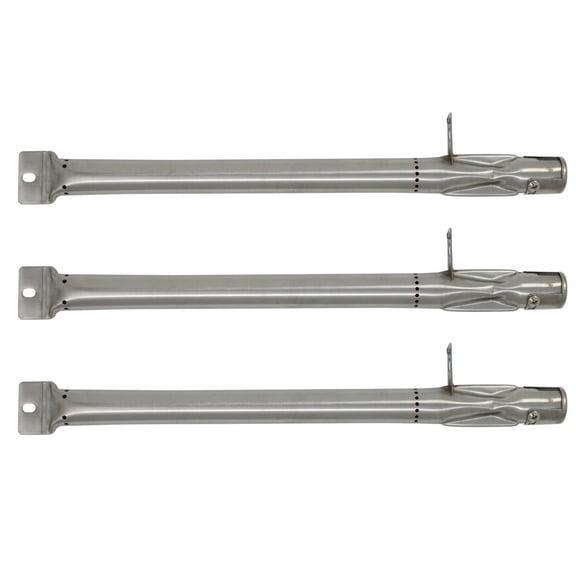 3-Pack BBQ Gas Grill Tube Burner Replacement Parts for Kenmore 119.16312 - Compatible Barbeque Stainless Steel Pipe Burners