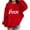 Red, variant on YunPes Kids' Heart Print Oversized Sweatshirts Fall Winter Warm Comfy Crewneck Pullover Tops with Love Design for Teen Girls Boys