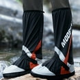 thumbnail image 2 of asddcavvf Men's Women's Motorcycle High Cut Rain Boots Outdoor Riding Shoe Covers, 2 of 4