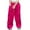 Hot Pink, variant on Mikilon Plaid Pants Kids Size 3-7 Years Wide Leg High Waist ‌Versatile Trousers‌ Stretchy Waist Comfortable Patchwork Color Leggings Stylish Casual Pants