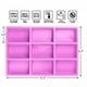 thumbnail image 5 of pstuiky Molde rectangular de sílice para pasteles con 9 cavidades. Utensilio de repostería de sílice apto para hornos, microondas, lavavajillas, refrigeradores, etc., 5 of 7