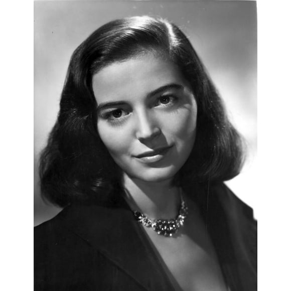 Marisa Pavan smiling in Black Suit with Necklace Photo Print (24 x 30)