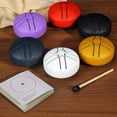 thumbnail image 2 of Rain Drum for Outside Garden, Tambor Lengua Acero, Instrumentos Musicales Jardín, Timbre Lluvia Tambor Impermeable, 3 Pulgadas y 6 Notas, 2 of 3