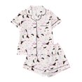 thumbnail image 3 of IMENGL Halloween Pajamas Set for Women Soft Short Sleeve Graphic Nightwear Loungewear Comfy Womens Pajama Sets,S-XXXL, 3 of 7