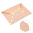 thumbnail image 4 of Uxcell B6 Luxury V Flap Gold Border Invitation Wedding Envelopes, Pink 20 Pack, 4 of 5
