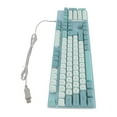 thumbnail image 1 of Large Print Wired Keyboard, Metal Panel USB Backlit Keyboard with Backlight for Computer Laptop, Stable Support, Support 26 Keys Without Conflict, Stylish Two Color Design, 1 of 7