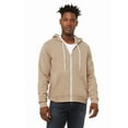 thumbnail image 3 of Canvas  Zip-up Polycotton Fleece Hooded Sweatshirt / Hoodie, 3 of 4
