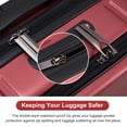 thumbnail image 3 of 20” Carry-on Luggage, ABS+PC Expandable Suitcase with Front Laptop Pocket, Hardside Luggage with Wheels, Red, 3 of 14