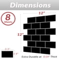 thumbnail image 5 of Dcor WOW 41004  Peel & Stick Backsplash, (8) 12x12-inch Sheet Covers 8 Sq Ft, Black Subway Back Splash Tile White Grout, 5 of 7
